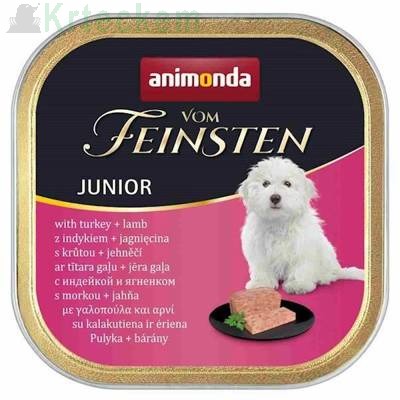 ANIMONDA Dog Vom Feinsten Junior příchuť: krůtí s jehněčím 10x150g