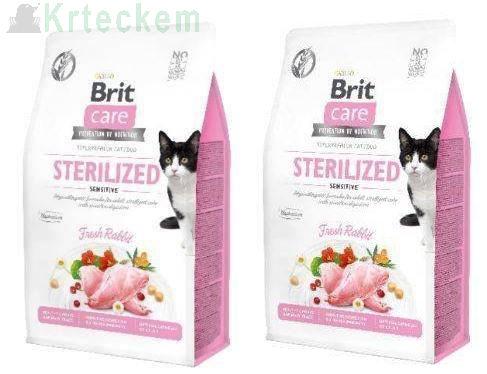 Brit Care Cat Grain Free Sterilized Sensitive 2x7 kg SLEVA 3%