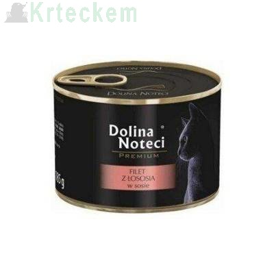 DOLINA NOTECI Premium pro kočky filet z lososa v omáčce 12x185g SLEVA 2%