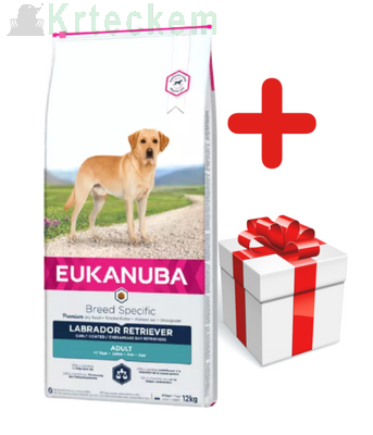 EUKANUBA Adult Labrador Retriever 12kg + Překvapení pro psa