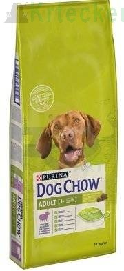 PURINA Dog Chow Adult  Lamb 14kg + Lano - přetahování lanem s vázanými bavlněnými provázky 15 cm