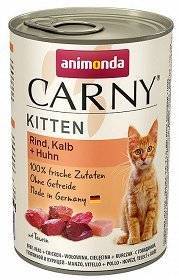ANIMONDA Cat Carny Kitten chuť: hovězí, telecí a drůbeží 400g