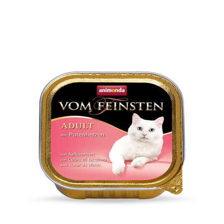 ANIMONDA Vom Feinsten ADULT - paštika s krůtími srdíčky pro kočky 100g