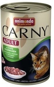Animonda Cat Carny Adult příchuť: hovězí maso, krůta a králík 400g