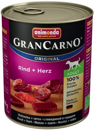 Animonda Gran Carno Adult konzerva hovězí/srdce 800g