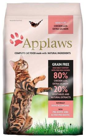 Applaws cat Adult kuře & losos 7,5 kg + PŘEKVAPENÍ ZDARMA 