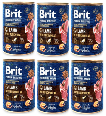 BRIT Premium by Nature Lamb With BUCKWHEAT 6x800g SLEVA 2%