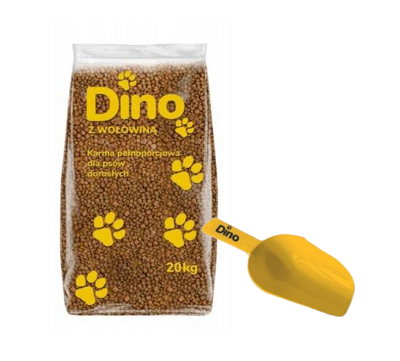 DINO Suché krmivo pro psy s hovězím masem 20kg + Naběračka nakrmivo DINO GRATIS 