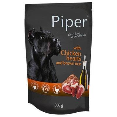 DOLINA NOTECI Piper pro psy s kuřecími srdíčky a rýží 12x500g 3% SLEVA