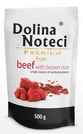 Dolina Noteci Premium Pure Beef s hnědou rýží 10x500g SLEVA 2%