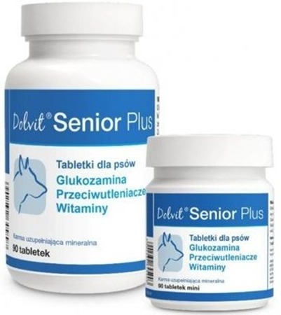 Dolvit Senior Plus - vitamíny a chelátově vázané minerály na míru starším psům