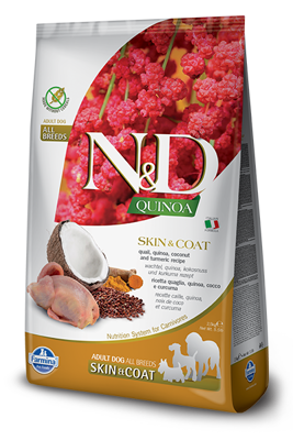 Farmina N&D Quinoa canine SKIN & COAT QUAIL  7kg