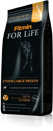 Fitmin Dog for Life Dog Junior Large breed 15 kg +  FITMIN DOG Biscuits mini 180g