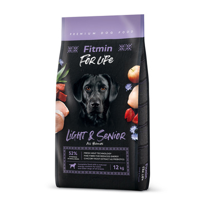 Fitmin For Life Light & Senior kompletní seniory 2x12 kg