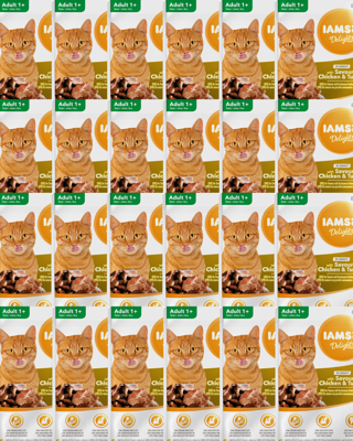 IAMS-Naturally krmivo pro dospělé kočky, s aromatickým kuřecím a krůtím masem v omáčce 24x85g