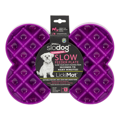 Lickimat® Slow Food miska Small Slodog ® Purple