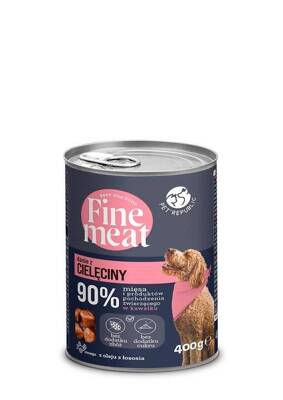 PetRepublic Fine Meat telecí miska 12x400g SLEVA 3%