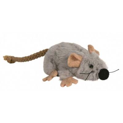 TRIXIE Plyšová myš s kočičím šňupátkem 7cm