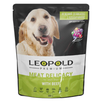Leopold Premium s hovězím masem 500g - 65% masa - pro psa
