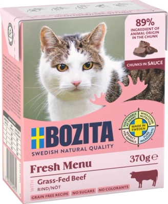 Bozita Cat kousky v omáčce hovězí Tetrapak 6x370g