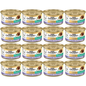 Purina Gourmet Gold Savoury Cake s jehněčím masem a zelenými fazolkami 48x85g