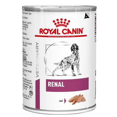 ROYAL CANIN Renal Canine 12x410g konzerva + víko na plechovku ZDARMA