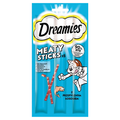 DREAMIES 30g - Doplňkové krmivo pro dospělé kočky s lahodným lososem